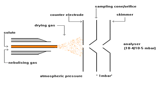 Electrospray ionisation source